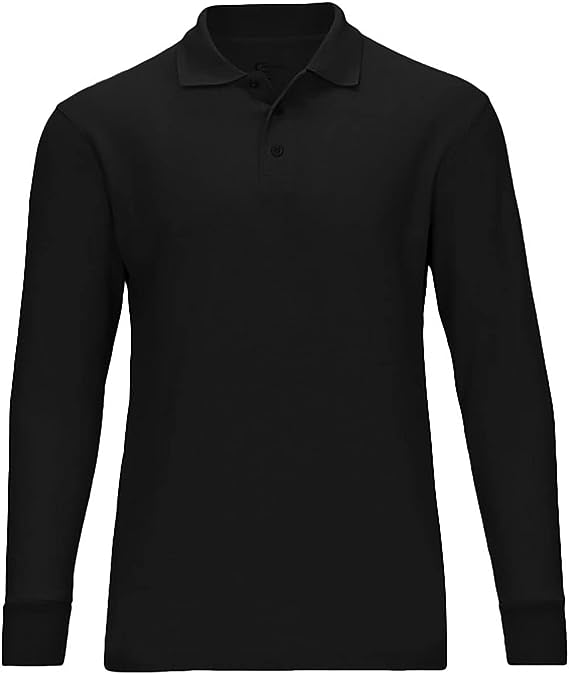 Toddlers Long Sleeve Pique Polo Shirt