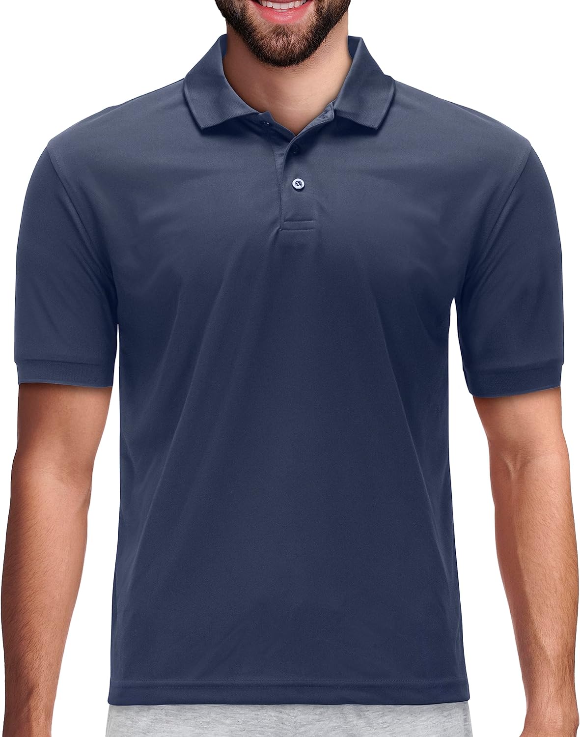 Men's Dri Fit Moisture Wicking Polo Shirt - Big Size