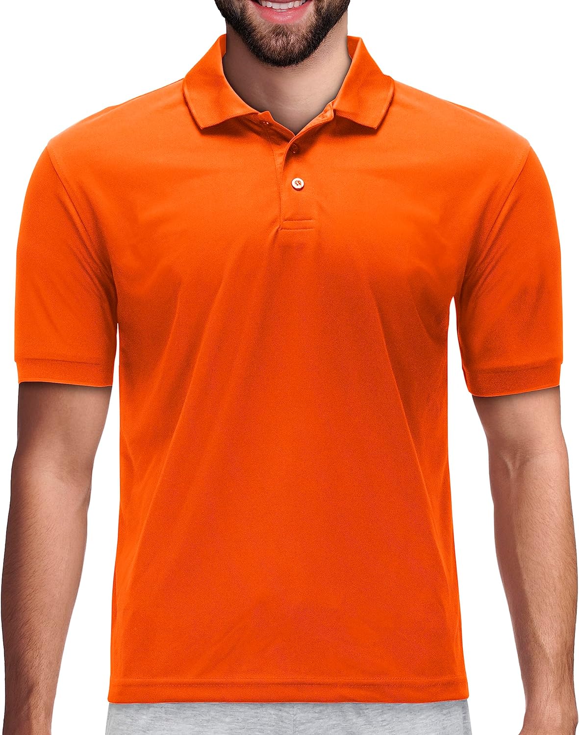 Men's Dri Fit Moisture Wicking Polo Shirt - Big Size