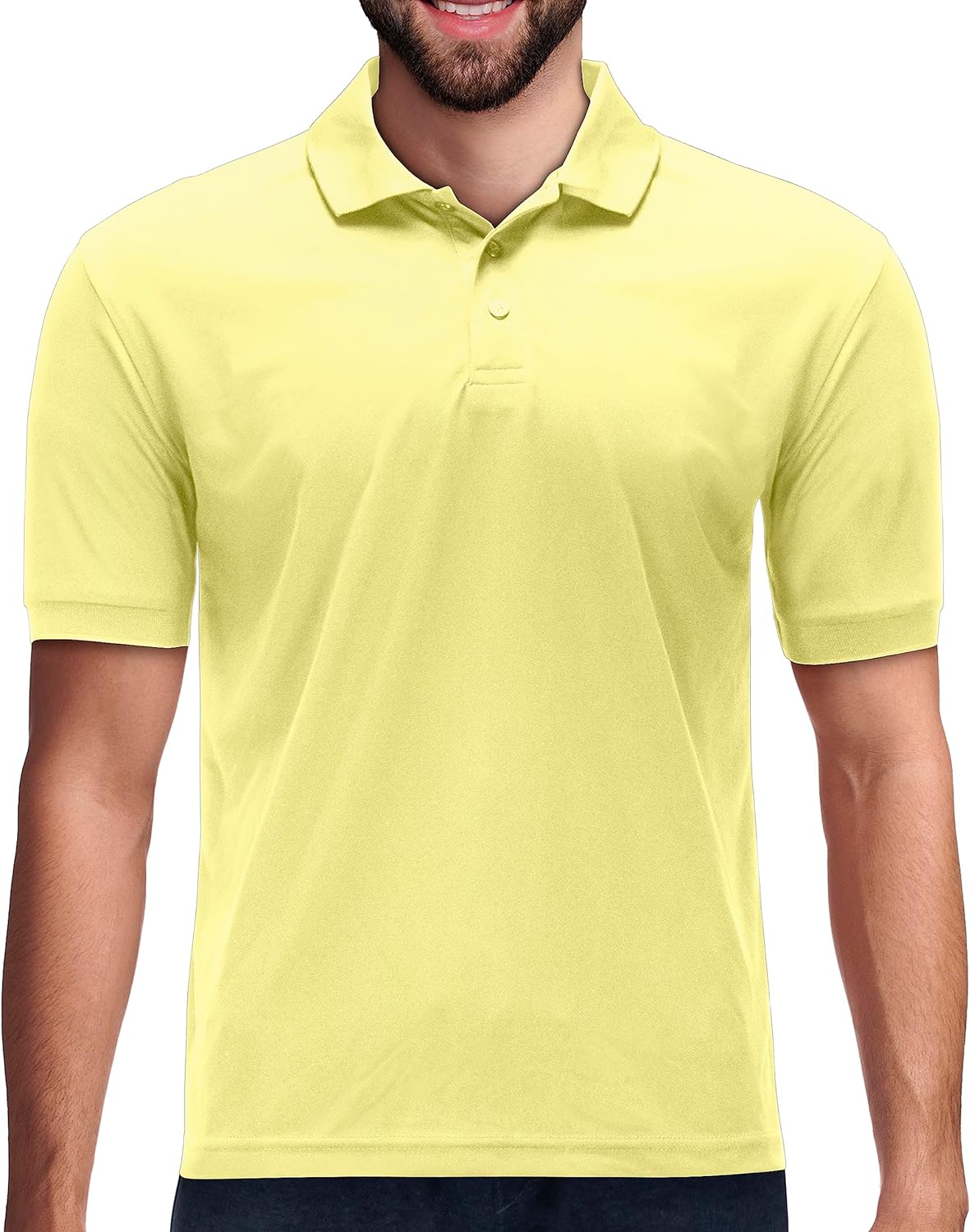 Men's Dri Fit Moisture Wicking Polo Shirt - Big Size