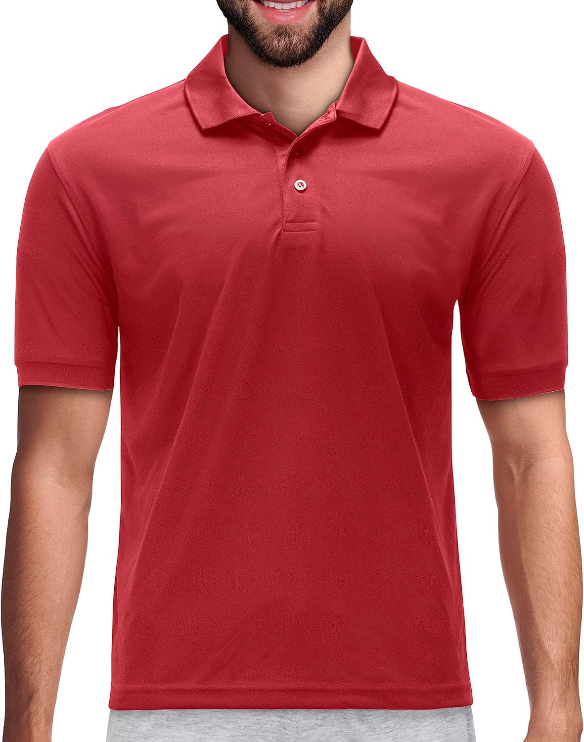 Men's Dri Fit Moisture Wicking Polo Shirt - Big Size