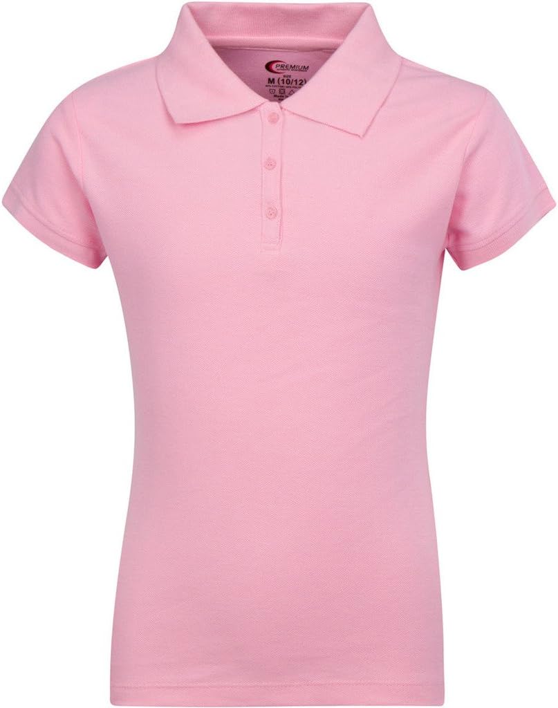 Juniors Short Sleeve Pique Polo Shirt - BIG SIZE
