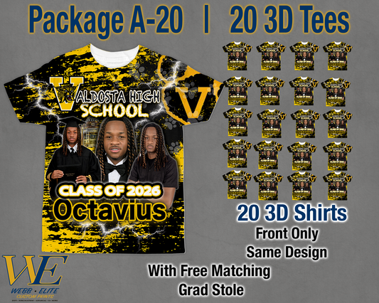 20 Grad 3D Shirts (Package A-20)