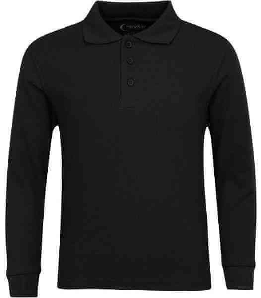 Men's Long Sleeve Pique Polo Shirt - Big Size
