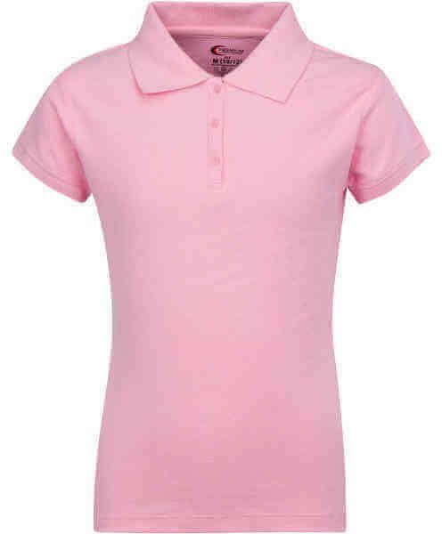 Juniors Short Sleeve Pique Polo Shirt - BIG SIZE