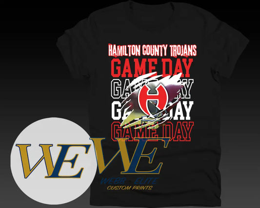 Hamilton County Trojans Game Day Tee