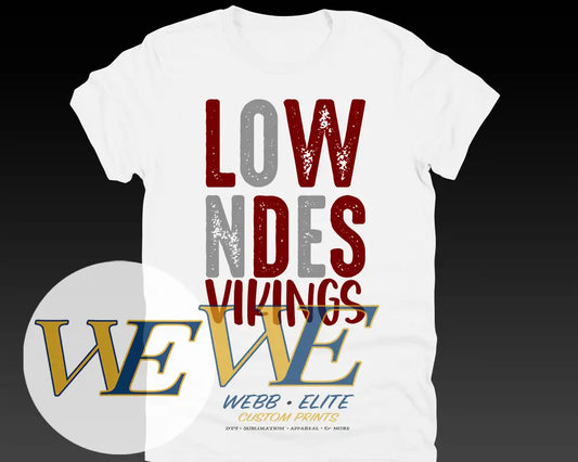 Lowndes Viking Block Tee