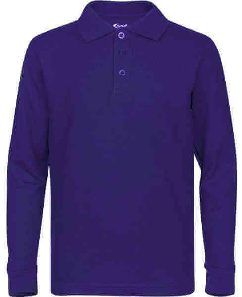 Men's Long Sleeve Pique Polo Shirt